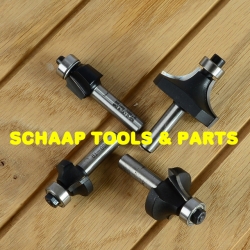 Afrondprofielfrees HW-hardmetaal schacht 8mm met geleidelager | Overzicht